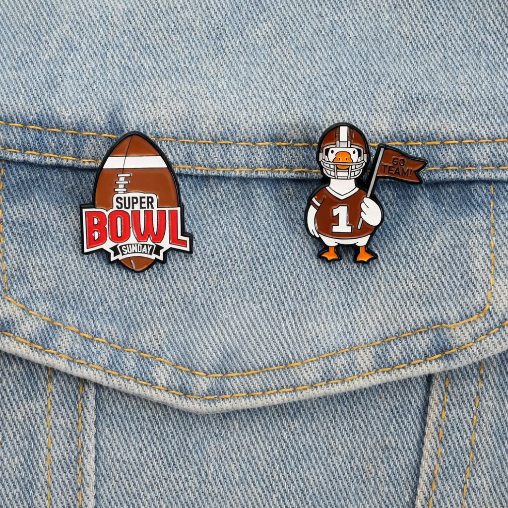 Super Bowl Sunday – Football  Pin Set