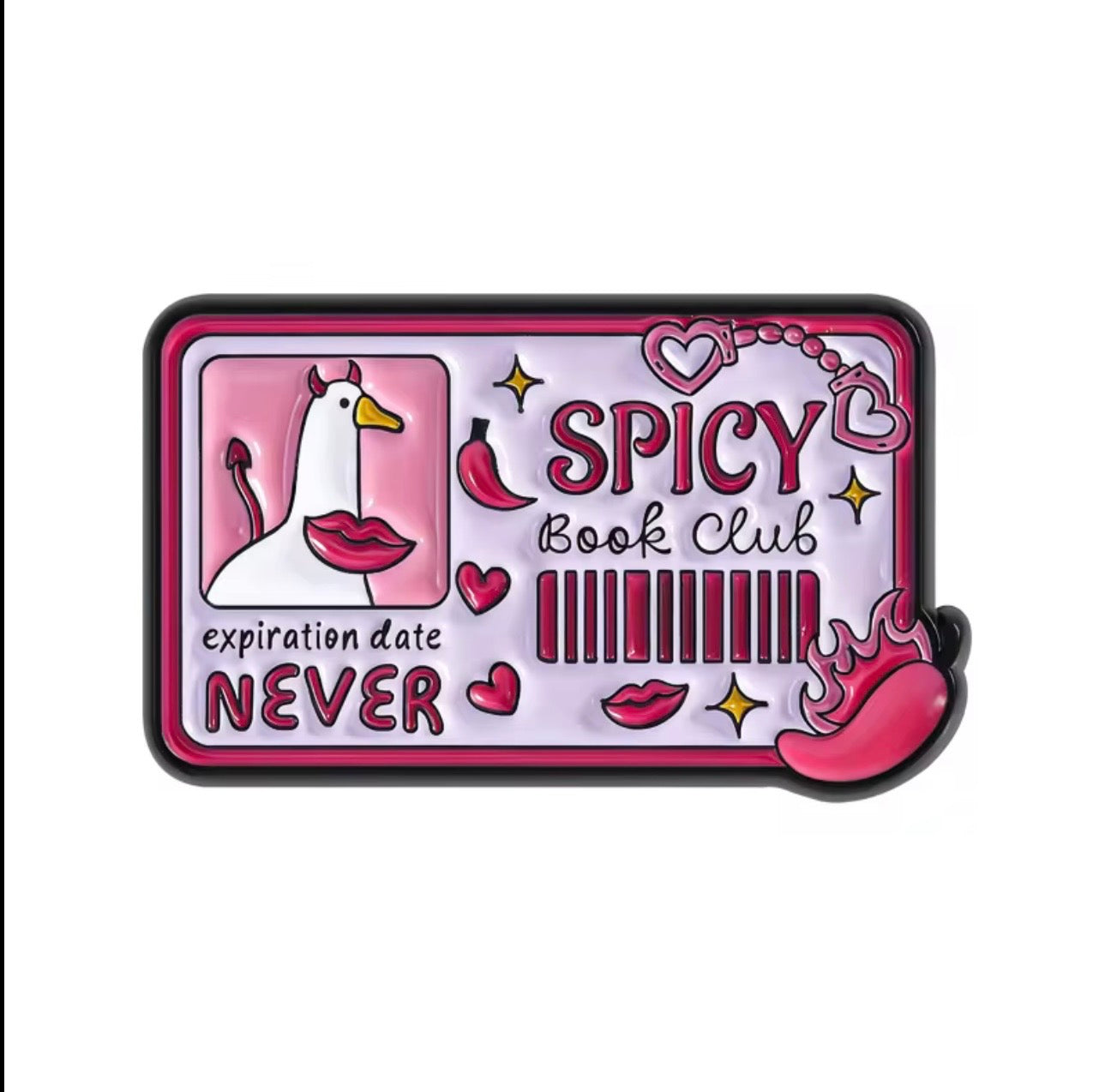 🔥🩷 Spicy Book Club 2er Set Pin