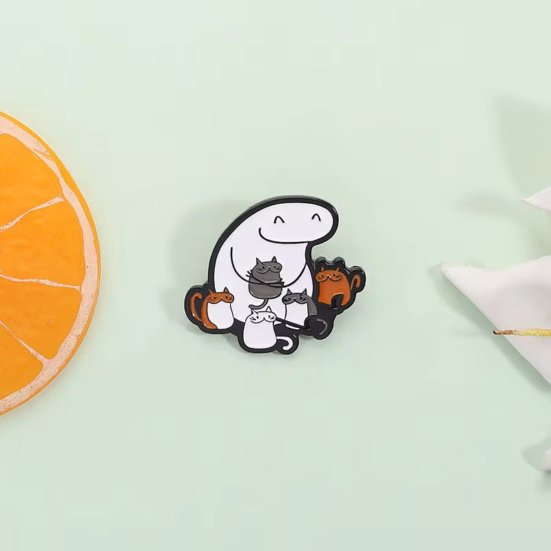 Cat Collector" Geist Pin