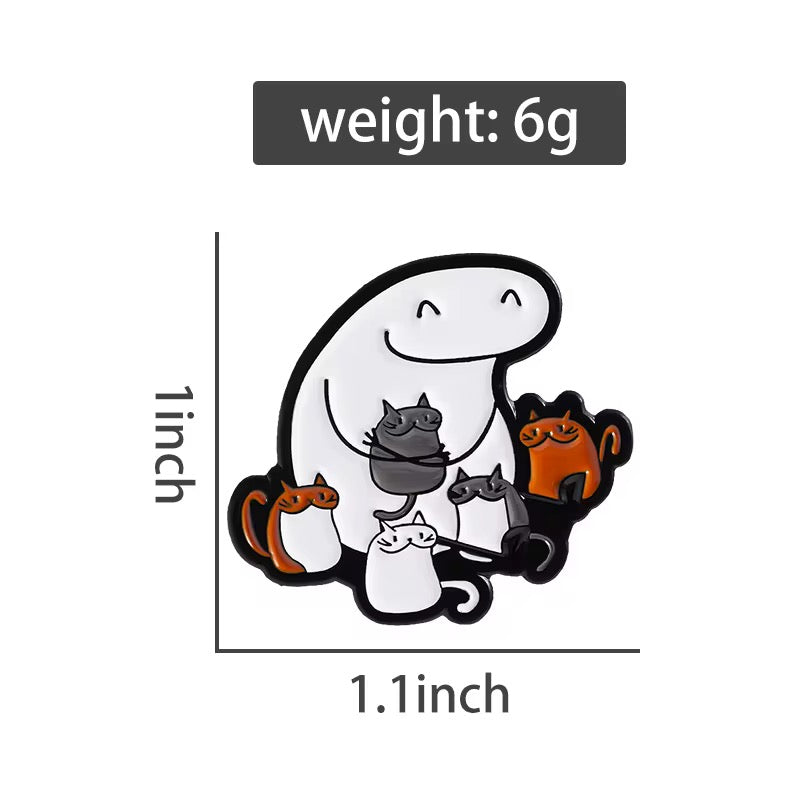 Cat Collector" Geist Pin