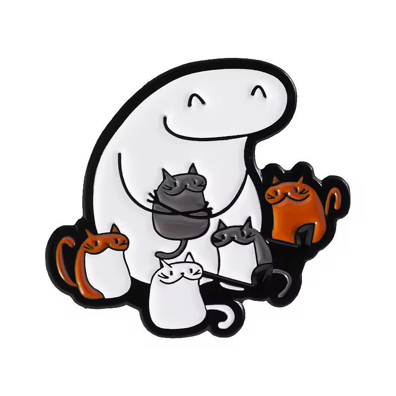Cat Collector" Geist Pin