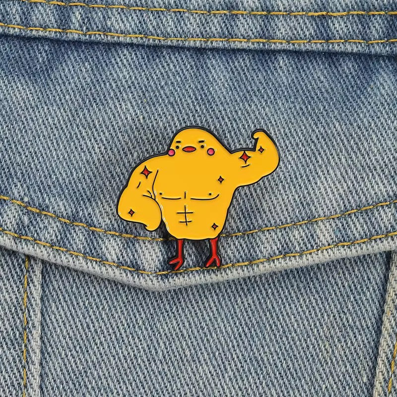 Buff Chicken Sixpack Küken Pin