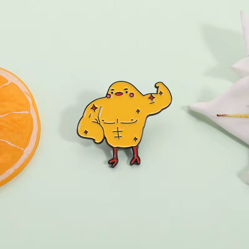 Buff Chicken Sixpack Küken Pin