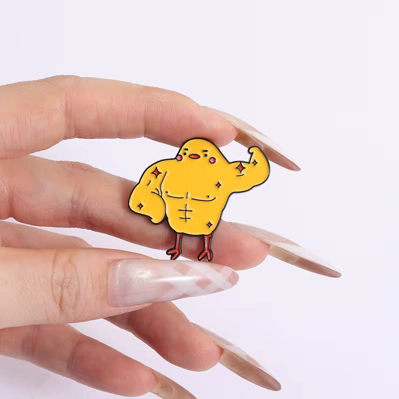 Buff Chicken Sixpack Küken Pin
