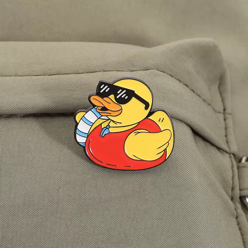 Sommer Enten Pin Set – 2er Emaille Pin