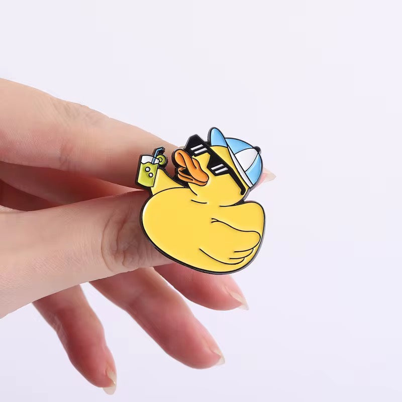 Sommer Enten Pin Set – 2er Emaille Pin
