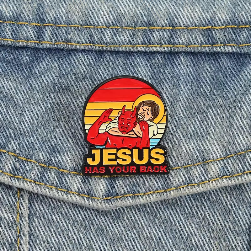 „Jesus Has Your Back" Pin