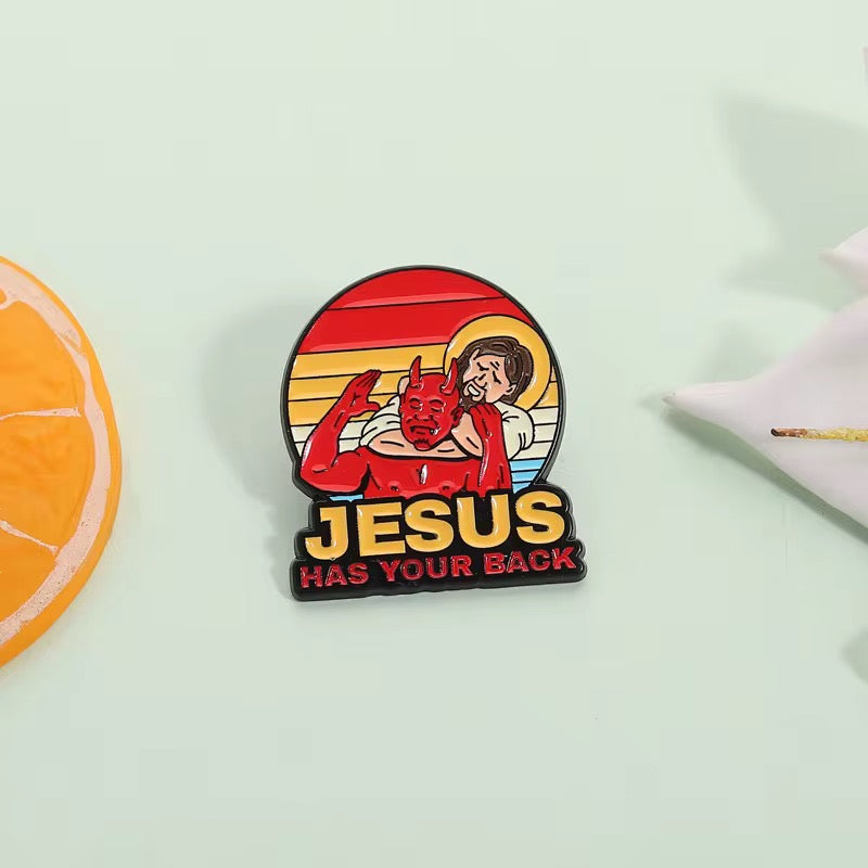 „Jesus Has Your Back" Pin