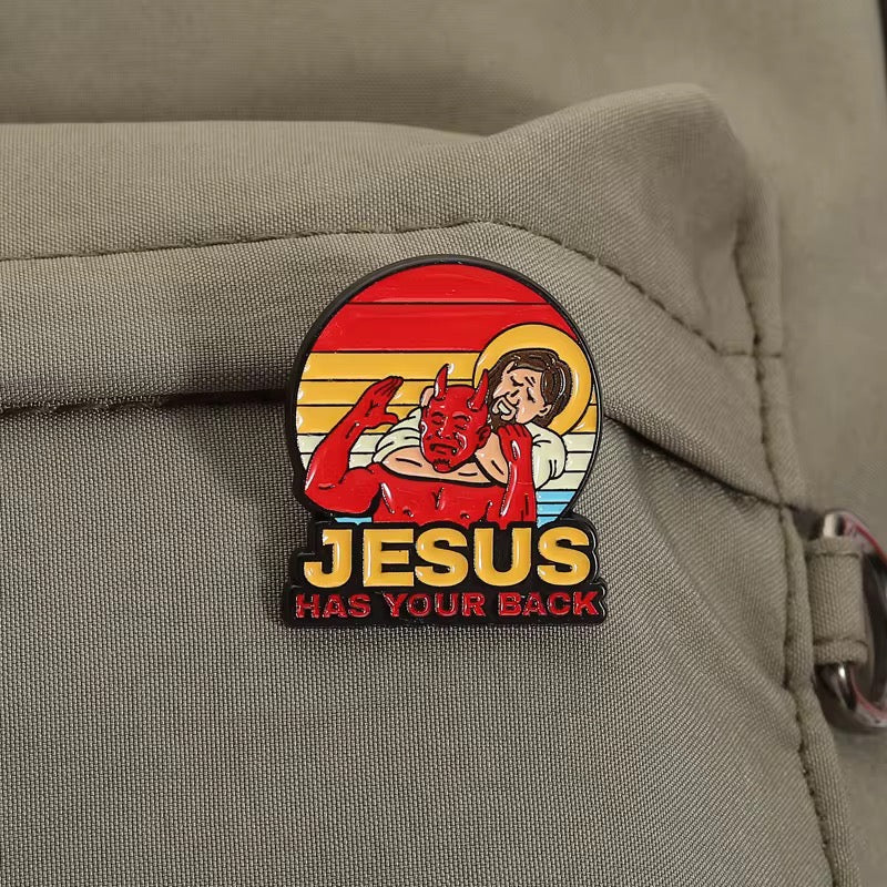 „Jesus Has Your Back" Pin