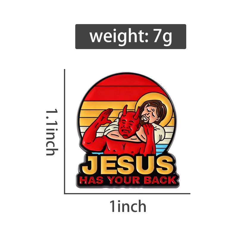 „Jesus Has Your Back" Pin