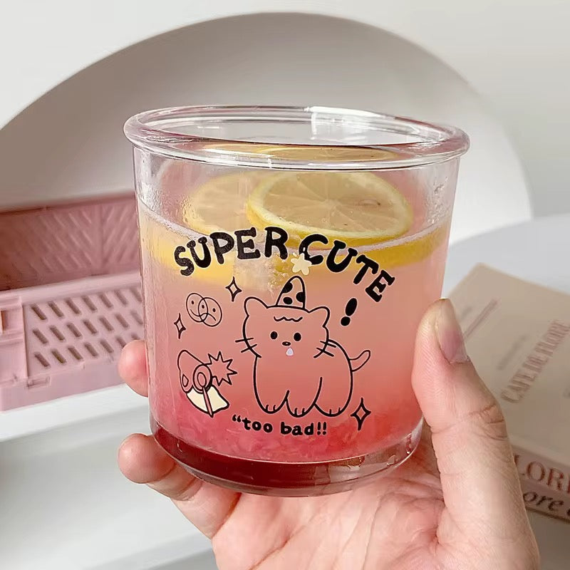 Cartoon 350 ml Trinkglas – Super Cute & Candy-Coated