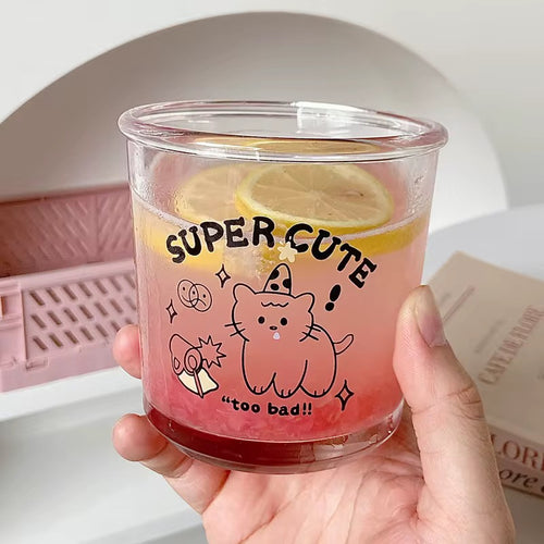 Cartoon 350 ml Trinkglas – Super Cute & Candy-Coated