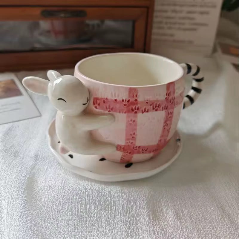 Hasen Tasse mit Untertasse – 260 ml