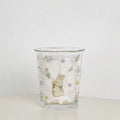 Hasen Glasbecher – 350 ml mit Blumenprint